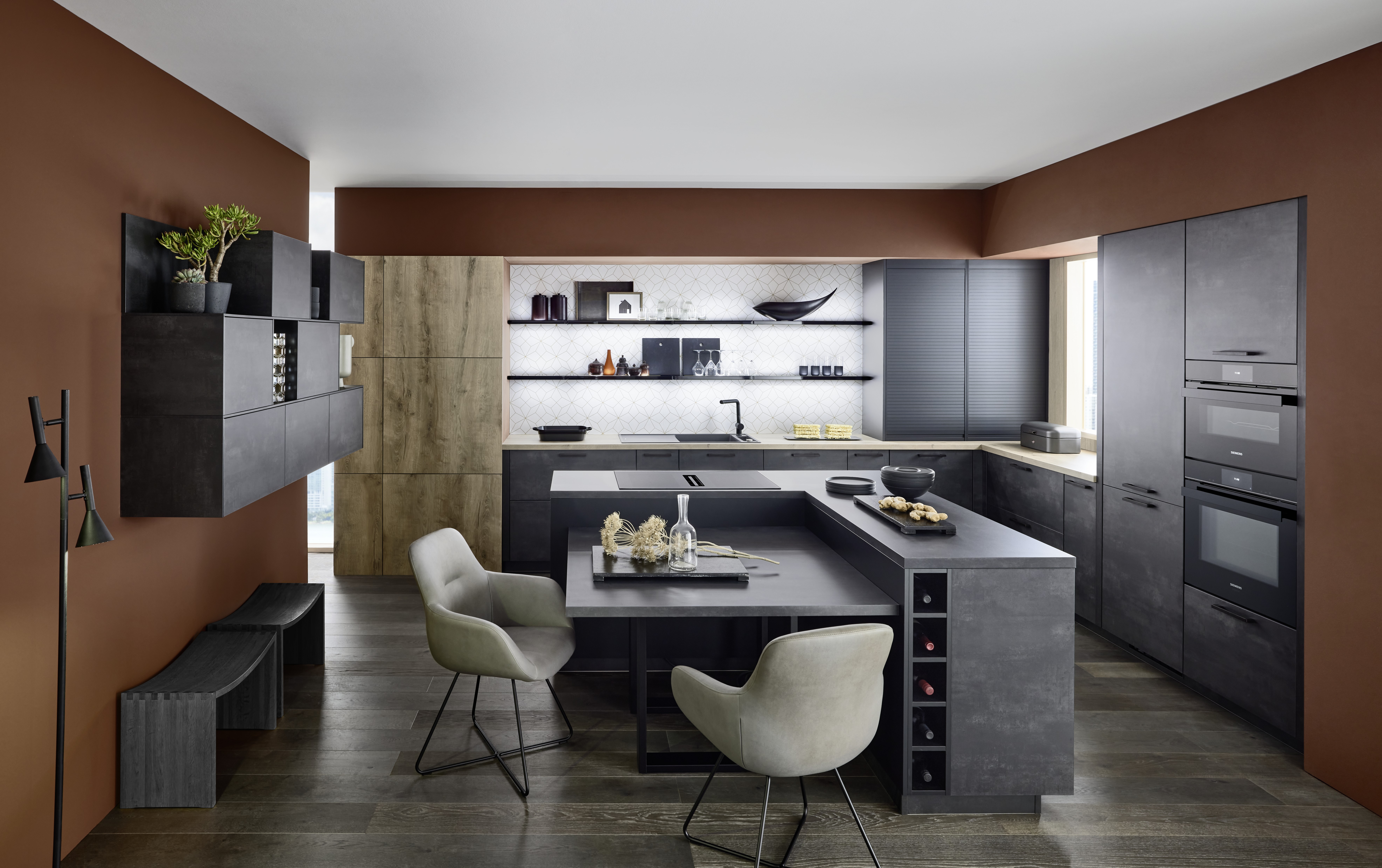 NOBILIA Japandi mit Siemens Geräten - Hauptschuss