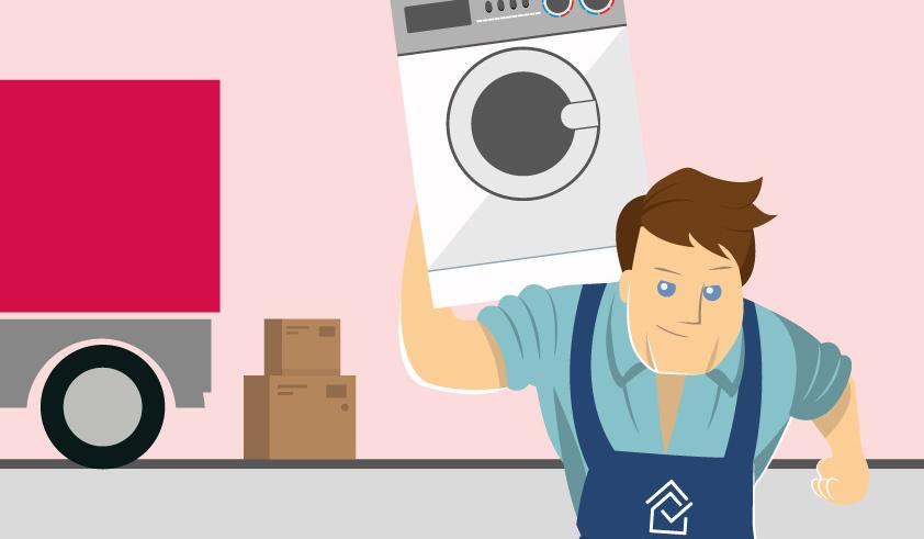 LIeferung von Haushaltsgeräten